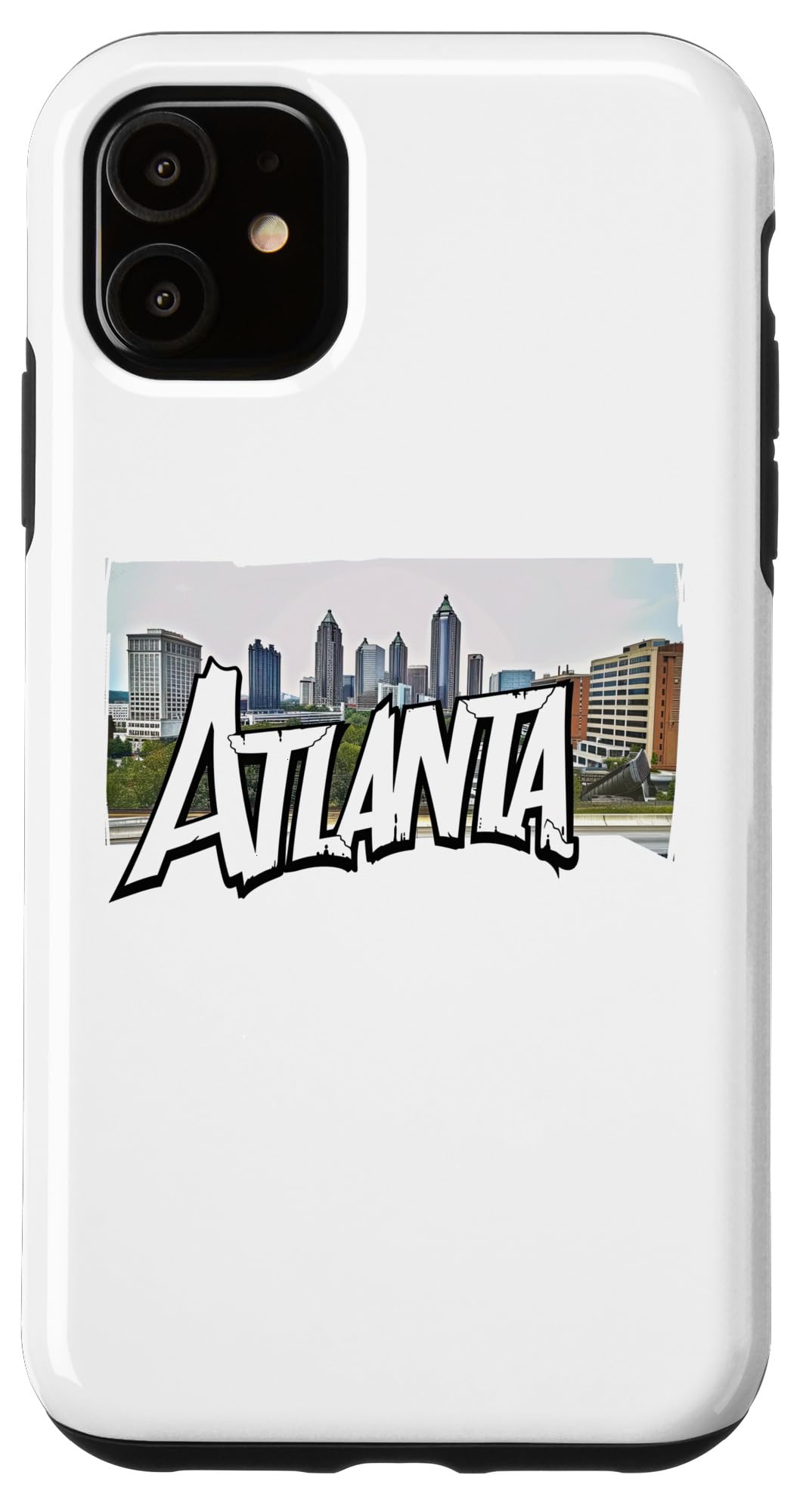 iPhone 11 Atlanta City Skyline Graffiti Street Art Handstyle USA Case