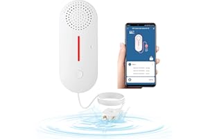 DAYTECH Water Sensors for Leaks WiFi Smart Water Leak Detector Sump Pump Alarm Level Sensor 2 in 1 Detector, 100dB Adjustable