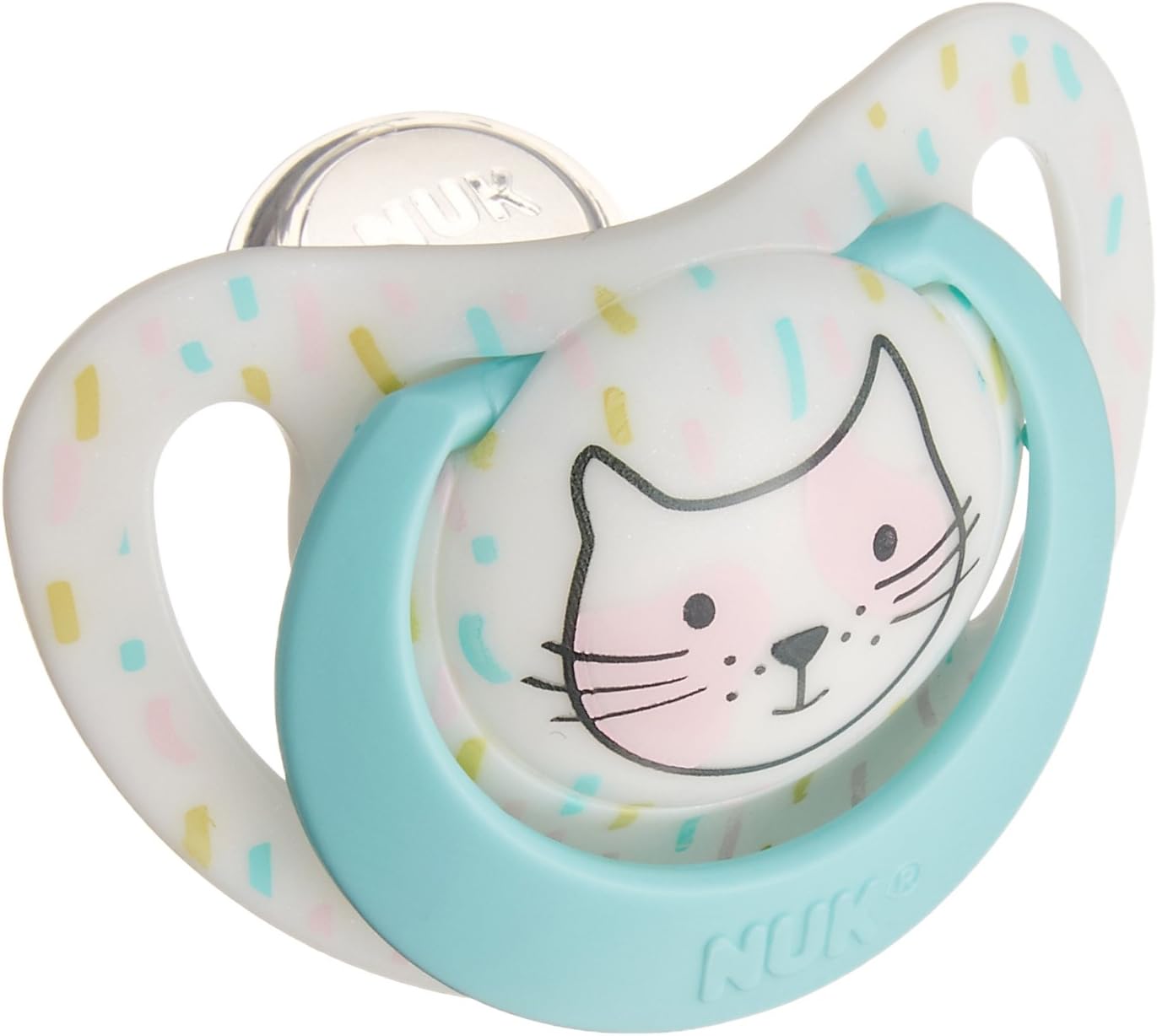 Amazon Nuk ヌーク おしゃぶり キャップ付 手指なめ 防止に きれいな歯並びのために ジーニアス こねこ 新生児 0 6ヶ月 Ocnk おしゃぶり ベビー マタニティ 通販