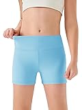 Haloumoning Girls Athletic Shorts Kids High Waisted