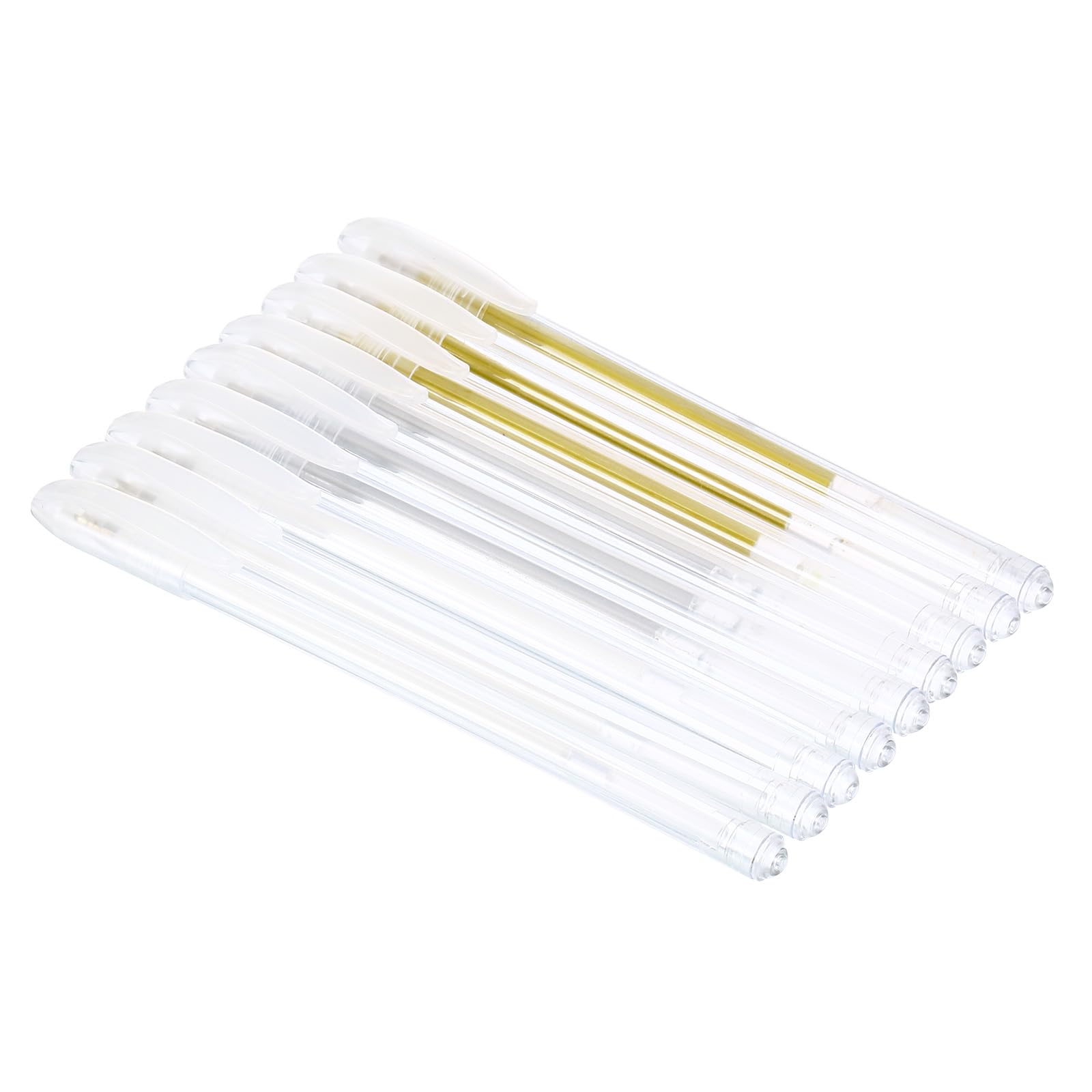 PATIKIL Glitter Gel Pens, 9 Pack Dual Metallic Ink Sparkle Pens 0.8mm Liquid Glitter Iridescent Gel Pen for Coloring Books, Gold Silver White