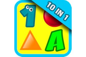 10 Preschool Activities in One App - Fun Educational Kids Games (ABC letters, learn numbers, teach colors, shapes, 123 counti
