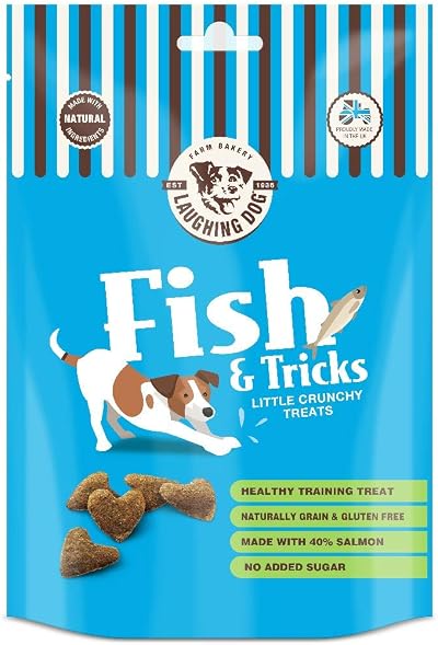 Laughing Dog Fish & Tricks Grain Free Dog Treats 125g