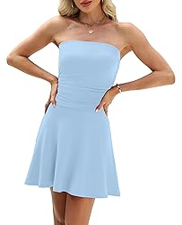 OFEEFAN Womens Summer Dresses 2025 Strapless Tube