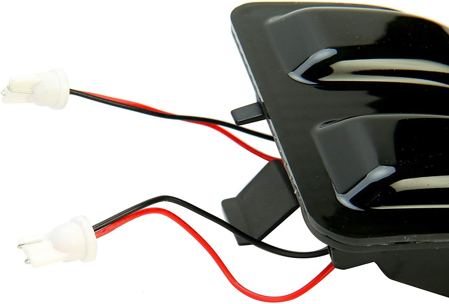 8MILELAKE 1 Pair Smoked Lens LED Side Mirror Marker Lights Set