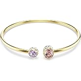 Swarovski Chroma bangle, Mixed cuts, Multicolored, Gold-tSwarovski One plated
