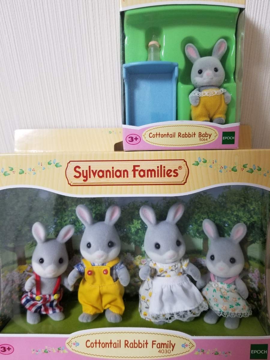 超人気新品 ベビージムプレイマット 赤ちゃん シルバニア わたうさぎ B07mj7fzw4 海外 コットンテイルラビット 福袋 わたウサギファミリー 新品入荷 Www Aiq Aiq Com Mx