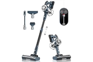 Belife S11 Cordless Vacuum Cleaner, Stick Vacuum Cleaners for Home Carpet Hardwood Floor, Household Wireless Vaccum for Pet Hair, Up to 50Mins Runtime, 23Kpa Powerful Digital Motor, Anti-Hair Tangle