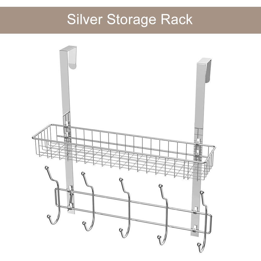 Best Over Door Coat Rack Shelf Basket
