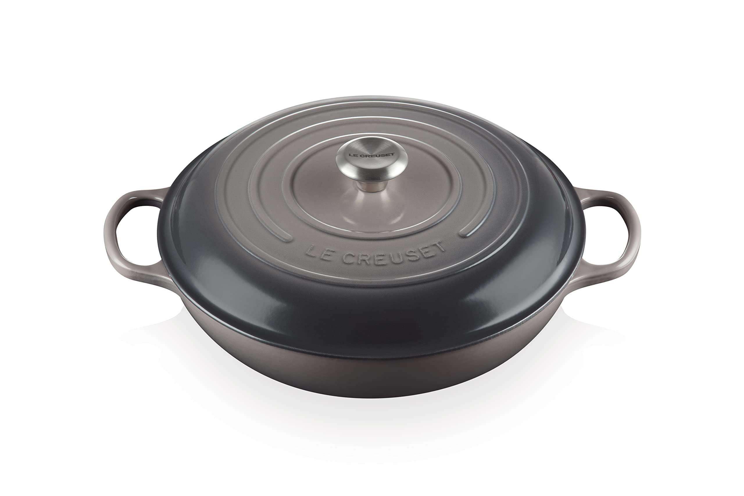 Le Creuset Enameled Cast Iron Signature Braiser, 5 qt., Oyster