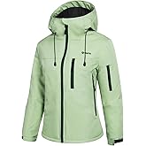GEMYSE Women's Ski Jacket Warm Winter Snow Coat Waterproof Mountain Windbreaker Jacket for Snowboarding Hiking