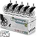 iNVUS FasterCasters - Rollerblade Style Office Chair Wheels - Built Tough To Last A Lifetime - Ideal for Hardwood Floors - Perfect Upgrade - Set of 5