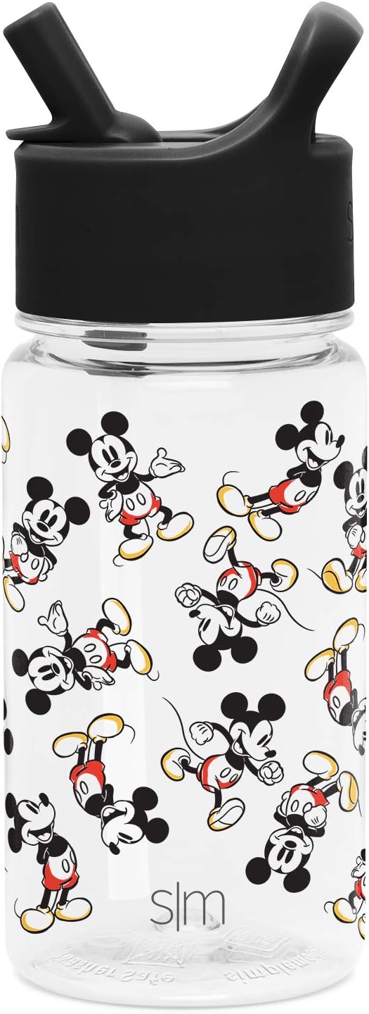 Simple Modern Kids Tritan Bottles, 16oz Water, Mickey Mouse: Retro