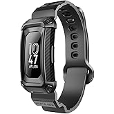 SUPCASE Unicorn Beetle Pro Series Design for Fitbit Inspire & Fitbit Inspire Hr Replacement Bands with Built-in Rugged Protective Case,Thermoplastic Polyurethane (Black)