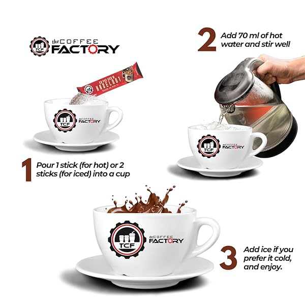 THE COFFEE FACTORY – INSTANT HAZELNUT COFFEE, AUTHENTIC & AROMA FLAVOR FROM VIETNAMESE (PACK OF 1, HAZELNUT FLAVOR)