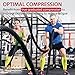 Rymora Calf Compression Sleeves for Men and Women (Calves Treatment for Shin Splints, Running, Etc) (One Pair) (Fluorescent) (Large)