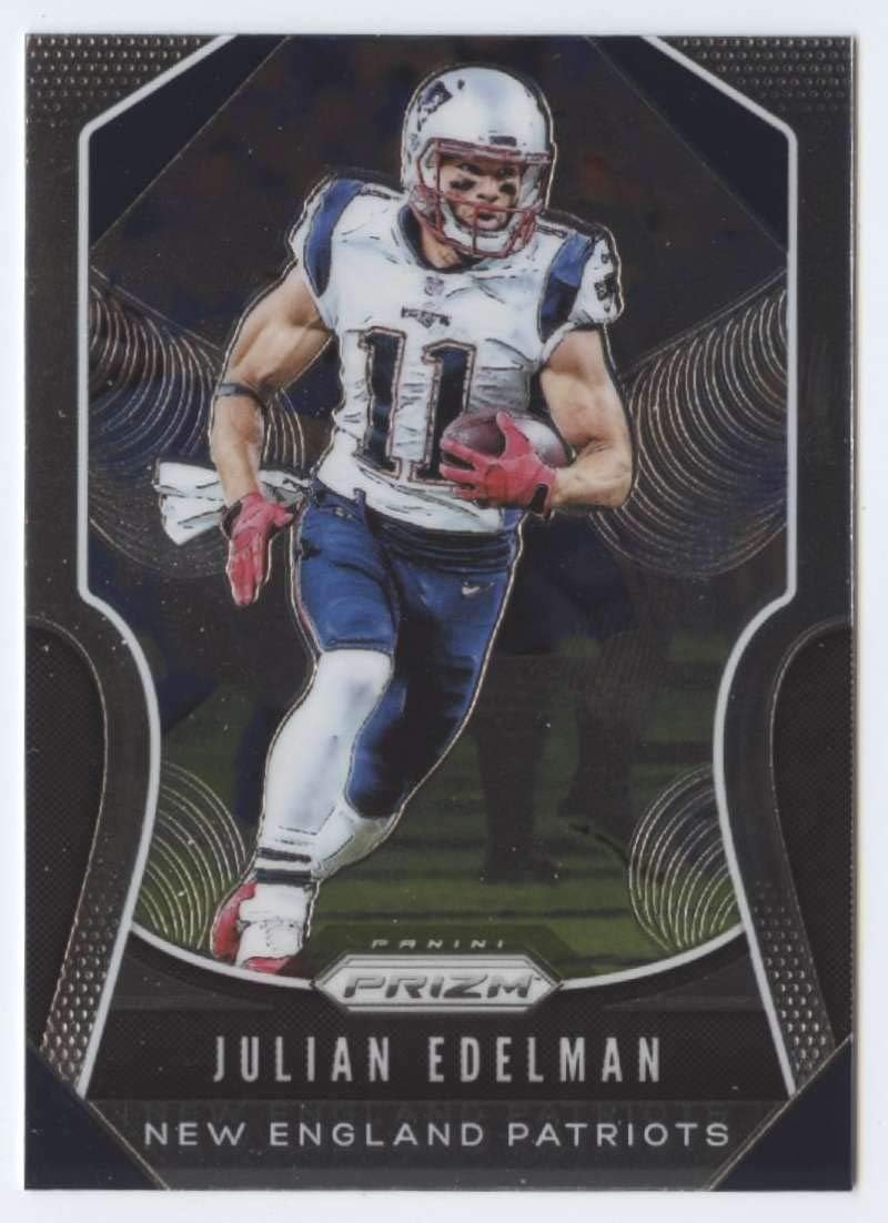 Amazon Com 2019 Prizm Football 19 Julian Edelman New England Patriots Official Nfl Trading Card From Panini America Collectibles Fine Art
