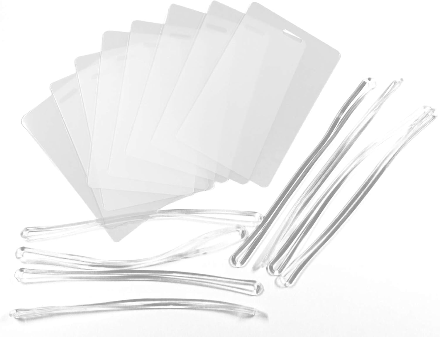 Luggage Tag Laminating Pouches & Plastic Loops 5 Mil 21/2