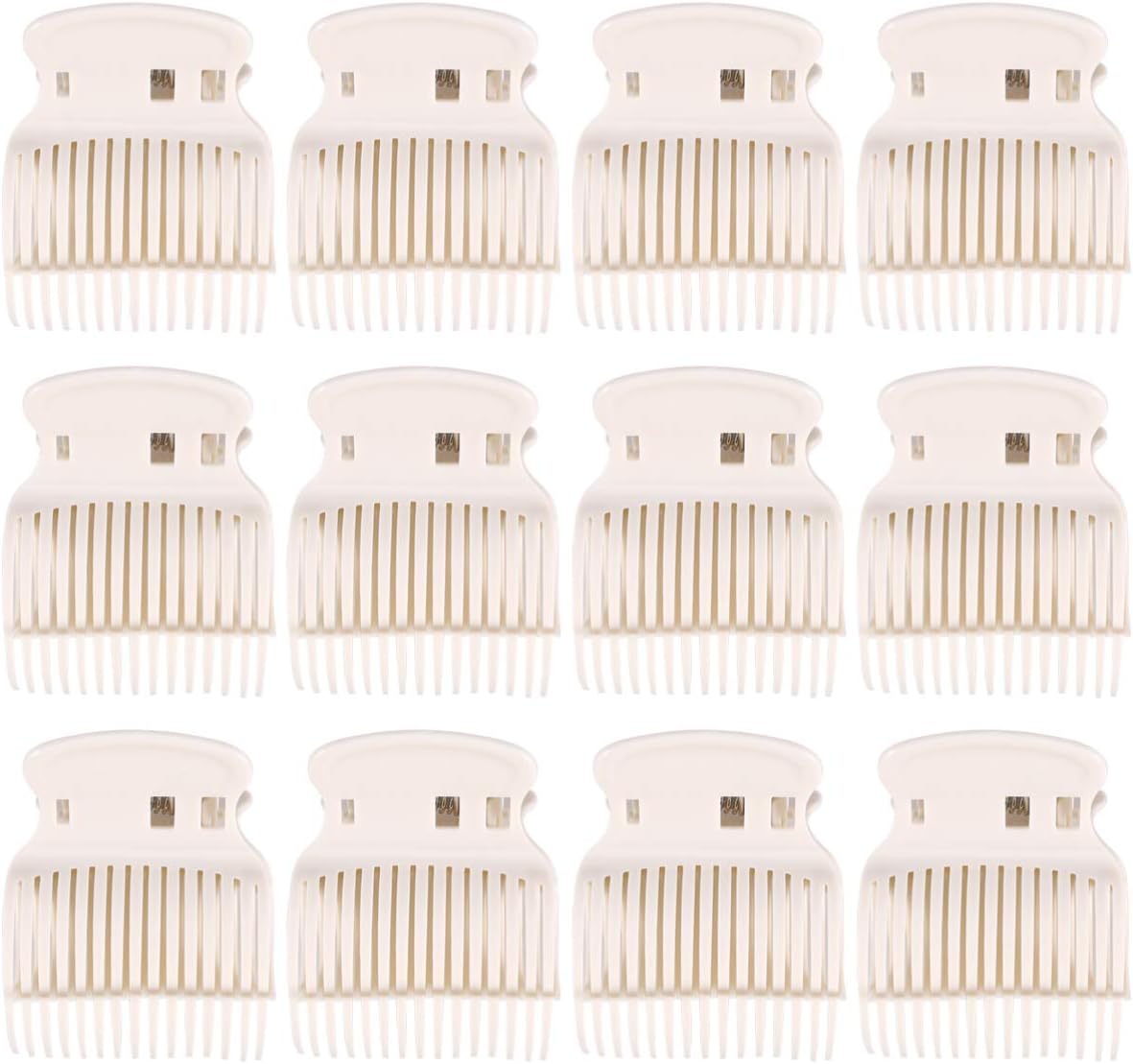 Minkissy Hot Roller Clips Hair Curler Claw Clips Replacement High Temperature Fixing Clamps Hair Accessories for Perm Dye Hair Salon Daily Use 12pcs
