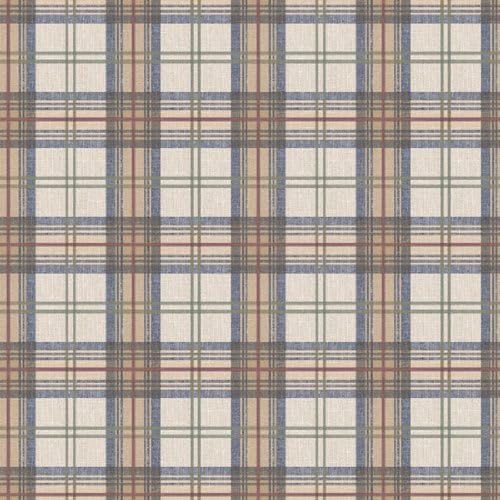 Classic Plaid Wallpaper Navy Amazon Com