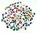 Yueton 200pcs Adhesive Back Mix Color Mini Wiggle Eyes with Eyelash Small Plastic Round Moving Googly Eyes for Children School Classroom Home Arts & Crafts Models (20mm)