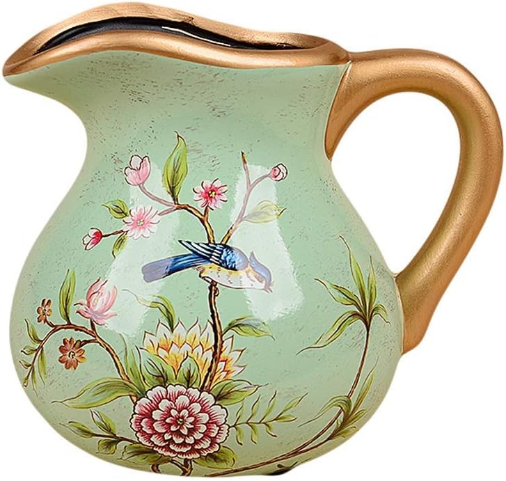 Ybzx Vase Europäische Keramik Wohnzimmer Vase Amerikanisches Land TV