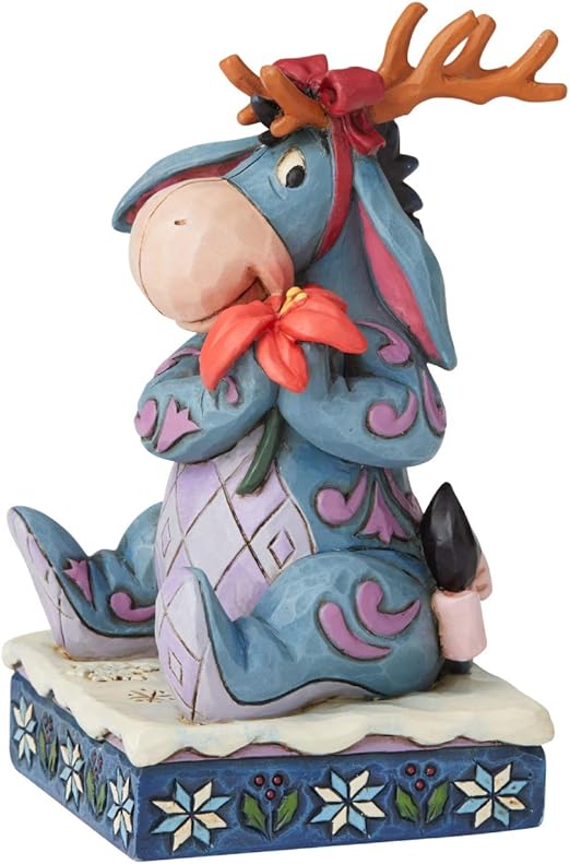 Amazon Com Enesco Disney Traditions By Jim Shore Winnie The Pooh Eeyore Christmas Personality Pose Figurine 4 5 Inch Multicolor Home Kitchen
