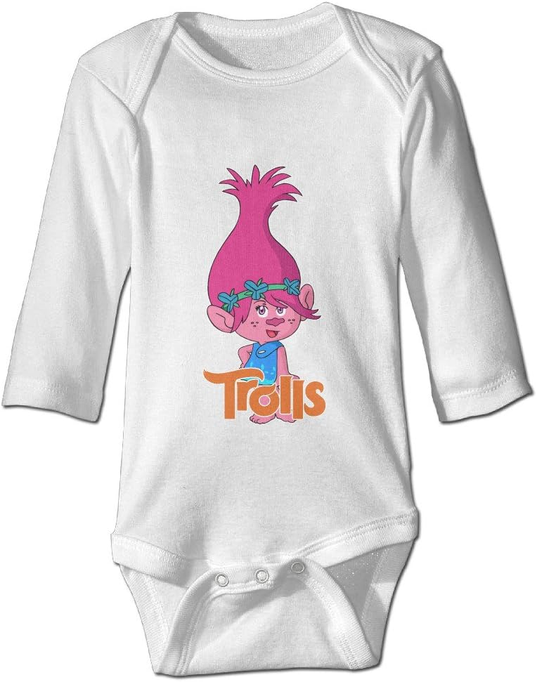 DOUBLEBNM NA YOG Milk Trolls Poppy Infant Baby's Romper Long Sleeve Jumpsuit Climb Clothes