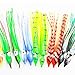 30pcs Soft Plastic Fishing Lure Squid Skirt Lures Octopus Trolling Bait Saltwater Bait Multi Colour 7.5cm/9cm/12cm