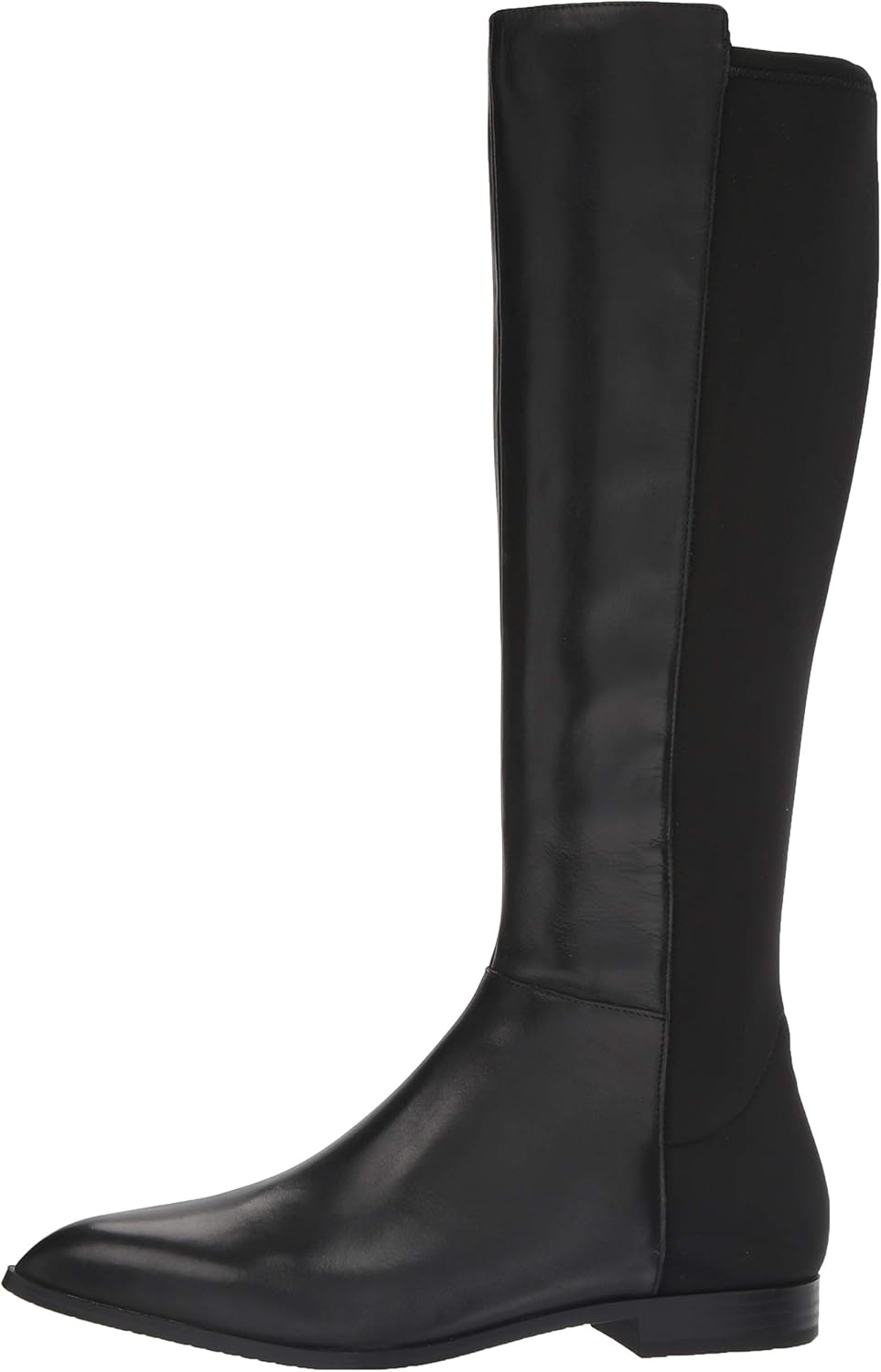 nine west black leather knee high boots