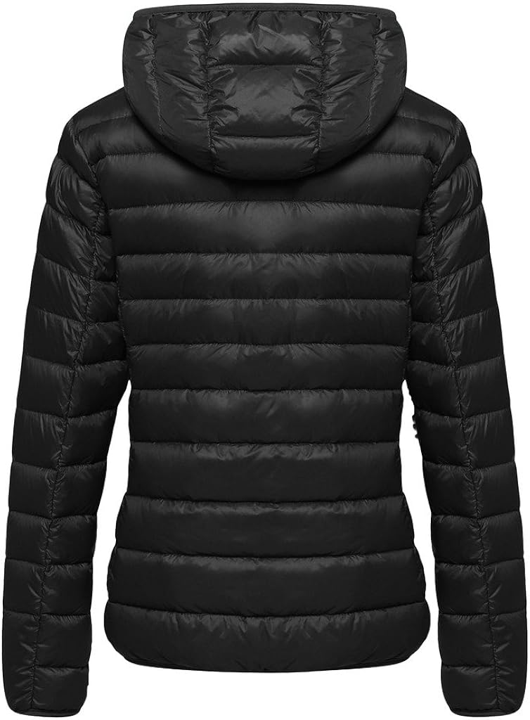 Wantdo Women's Hooded Packable Ultra Light Weight Short Down Jacket: Clothing