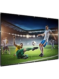 Projection Screen, SHINEKING 120 inch 16:9 HD Foldable Anti-Crease Portable Projector Movies Screen for Home Theater Outdoor Indoor