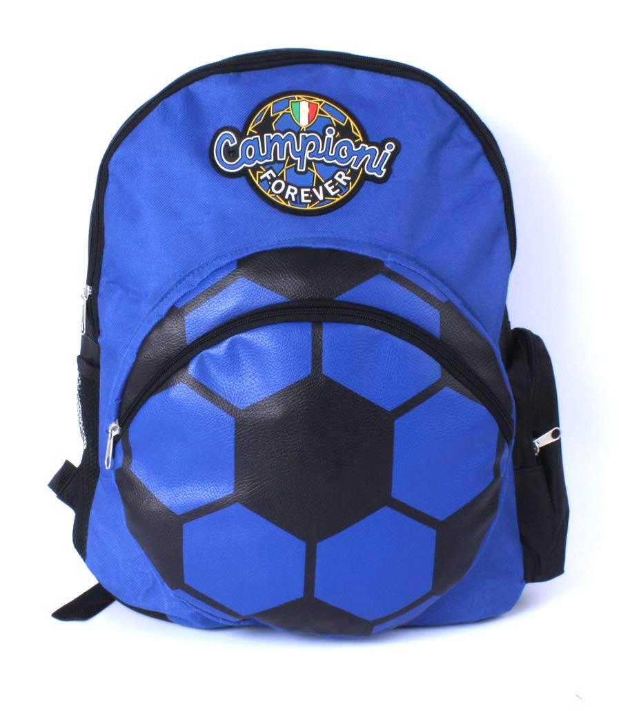 Junior star Mochila Fútbol Fuerza Inter con Bolsillo balón, Azul ...