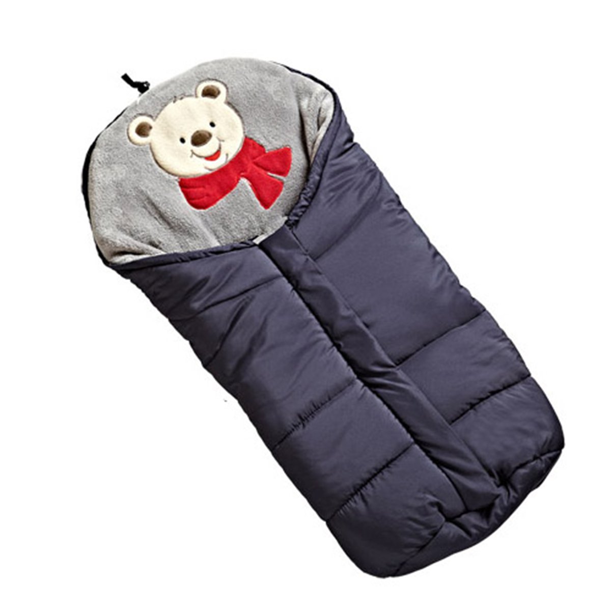 Chilsuessy Universal Kinderwagen Winterfußsack Fußsack Fußsäckchen Thermofußsack für Buggy Kinderwagen,waschbar,wasserabweisend, Dunkelblau, 82 * 45 * 38cm