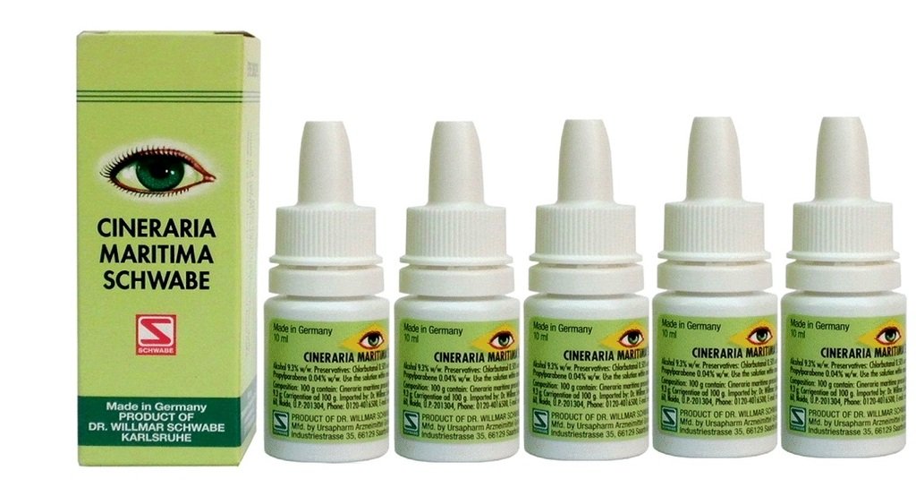 Buy Dr.Willmar Schwabe Germany Cineraria Maritima Eye Drops Pack Of 5