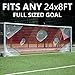 QuickPlay Soccer Goal Target Nets with 7 Scoring Zones – Practice Shooting & Goal Shots. Soccer Goal Frame not Included. (iv) 24x8'