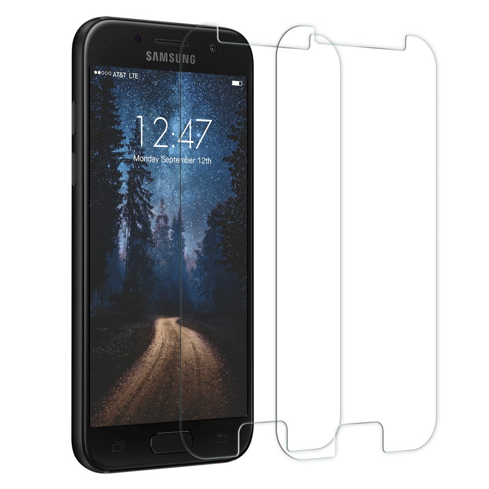 Panzerglas Schutzfolie für Samsung Galaxy A3 2017,[2 Stück] TUCNIPUS Galaxy A3 2017 Panzerglasfolie-3D Touch Kompatibel, 9H Härte, Anti-Öl, Kratzer,Blasen und Fingerabdruck Displayschutzfolie für Samsung Galaxy A3 2017