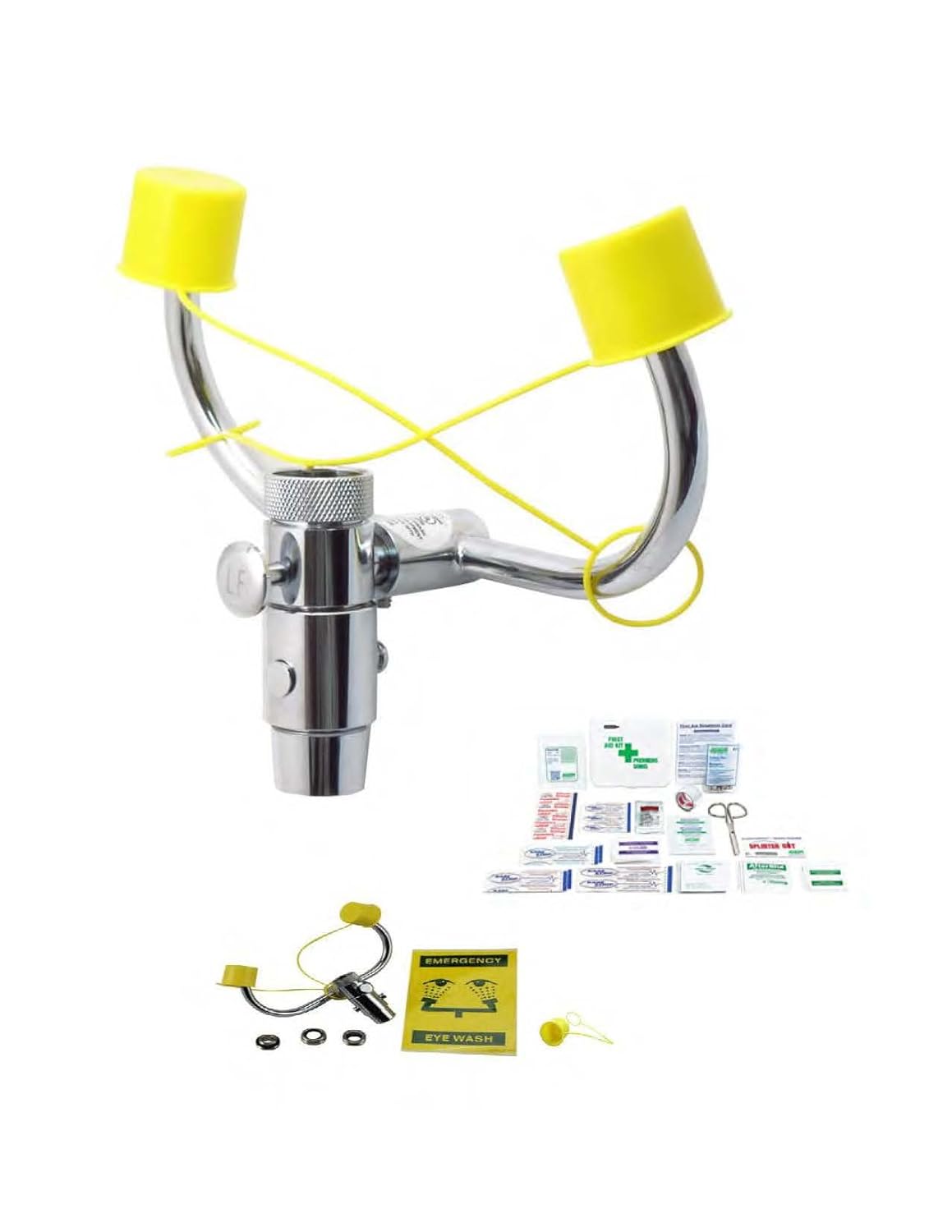Emergency Eyewash,Lab Faucet Sink Mount Station Eye Wash with Bonus