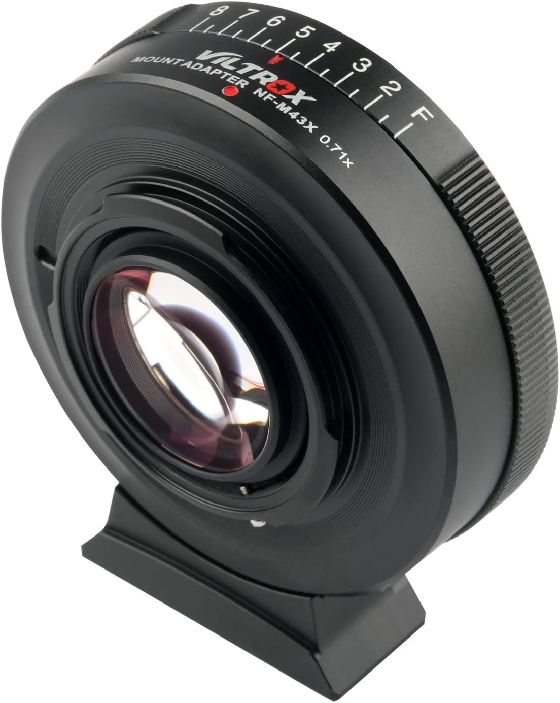 VILTROX NF-M43X Manual Focus 0.71x Reducer Speed Booster Lens Adapter for Nikon F Lens to Micro Four Thirds M4/3 Camera BMPCC GH4 GH5 GH5S GF6 GX85 GX7 E-M5 E-M10 E-PL5 - Image 3