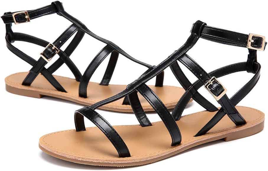black gladiator sandals amazon