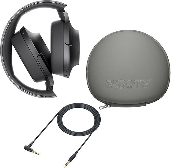Sony H Ear On Wireless Noise Cancelling Hi Res Over Ear Headphones Black Mdr100abn B Amazon Ca Electronics