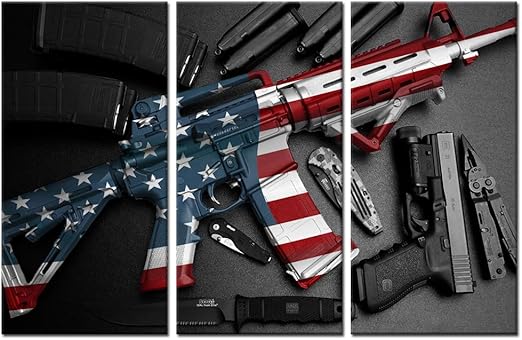 Amazon Com Biuteawal Weapon Gun Canvas Print Sniper Rifle