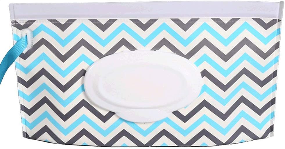 Teydhao 1Pcs Baby Wet Wipe Pouch Travel Bag Wipes Reusable Shell Refillable Wet Wipe Bag Cases Portable Travel Wipes Dispenser