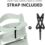 hauck Alpha+ Wooden High Chair Beechwood, 6 Months to Adult, 5-Point Harness view 3