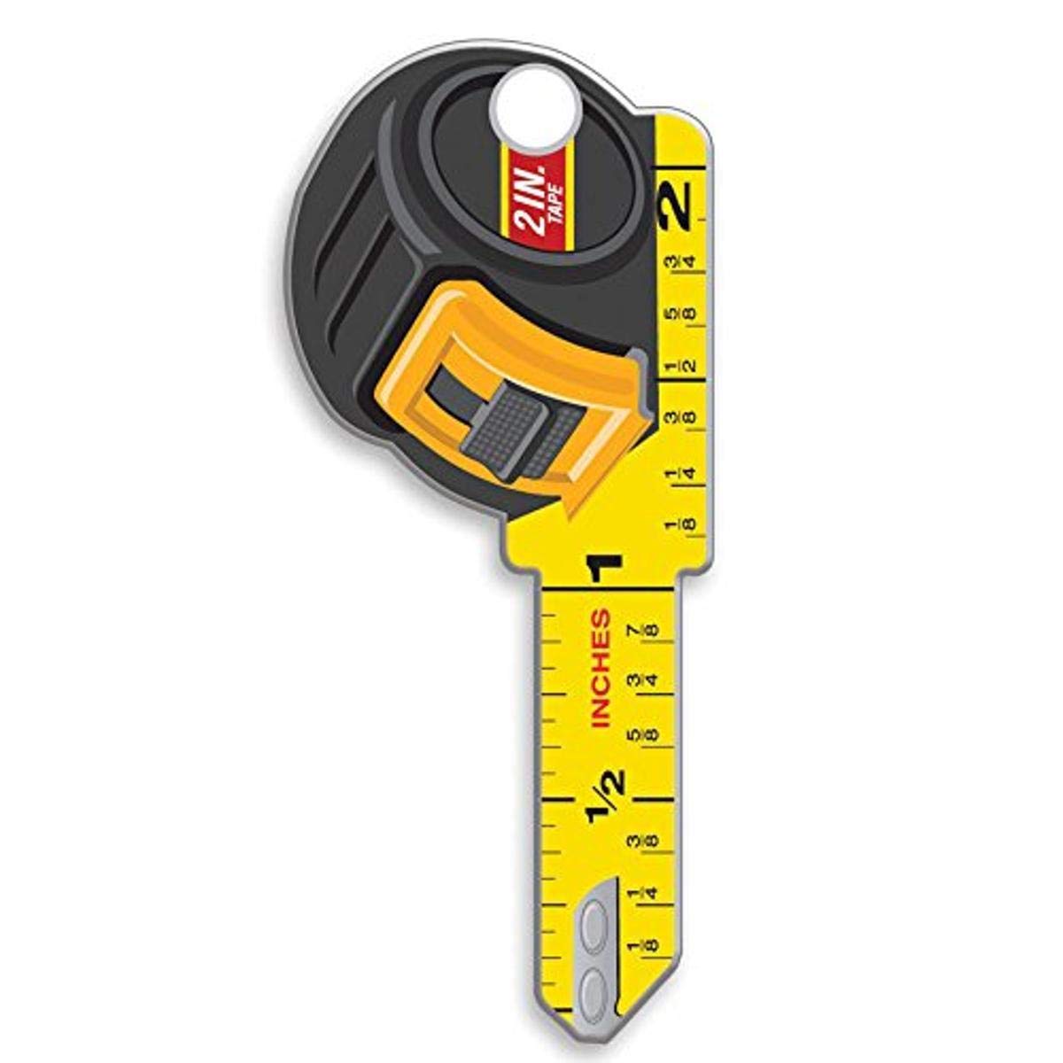 Lucky Line Key Shapes, Tape Measure, House Key Blank, SC1, 1 Key (B126S)
