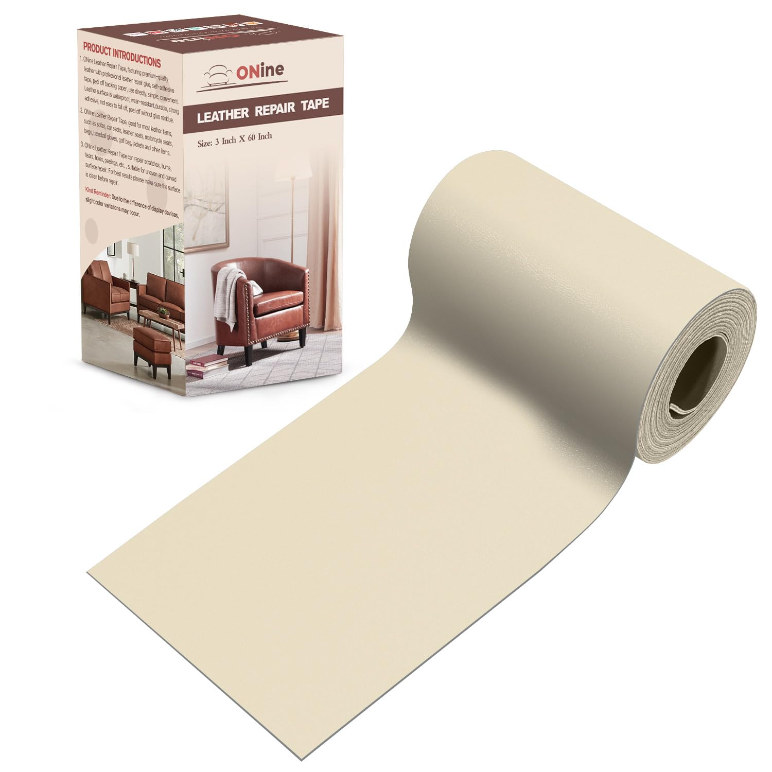 ONine Leather Repair Patch,Leather Repair Tape, 3 x