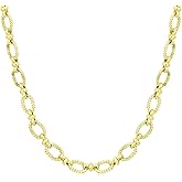Aprilery Gold Chain Necklace for Women, Trendy Dainty 14K Gold Plated Link Necklaces Jewelry for Women