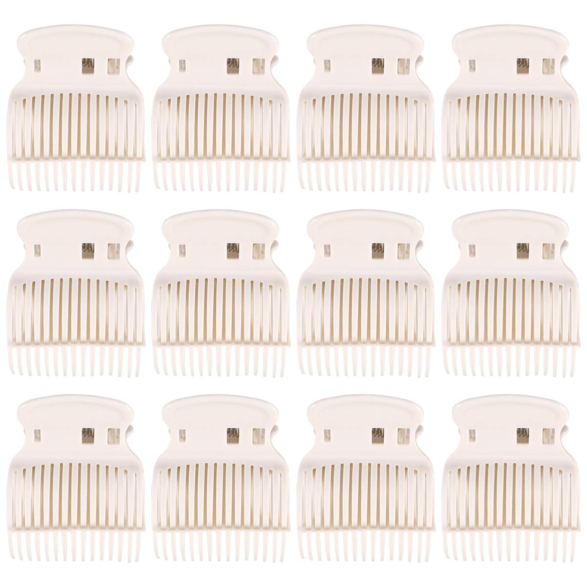 Minkissy Hot Roller Clips Hair Curler Claw Clips Replacement High Temperature Fixing Clamps Hair Accessories for Perm Dye Hair Salon Daily Use 12pcs