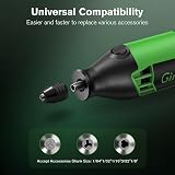 Ginour Rotary Tool Kit 200W 6 Speeds 8000-35000 RPM with Keyless Chuck view 3