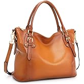 Kattee Leather Handbags Tote Shoulder Bag for Woman Satchel Designer Purse Top Handles Crossbody Bag Large Capacity